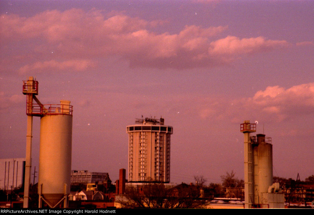 The skyline from Boylan Avenue Bridge, looking at 2 towers serviced off the old NS